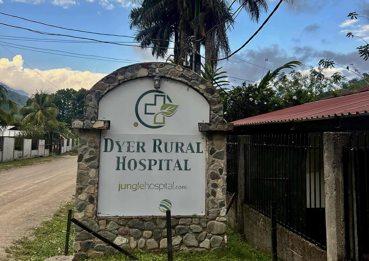 Honduras Jungle Hospital Sign